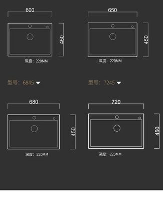 SUS304はステンレス鋼の台所の流しの強い耐久性にブラシをかけた