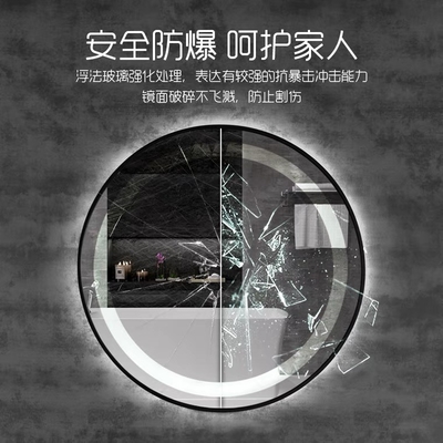 LEDのバックリットの浴室の虚栄心ミラー壁に取り付けられた曇りを取り除くスクリーン