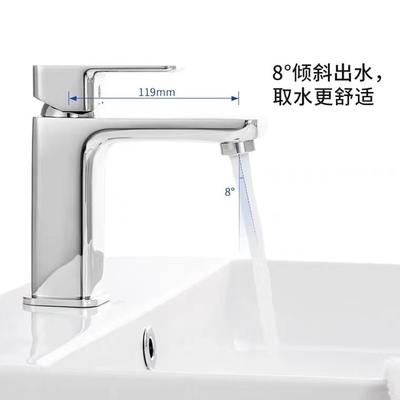SS304 162*53*159mm衛生製品のコックのデッキは単一のハンドルを取付けた