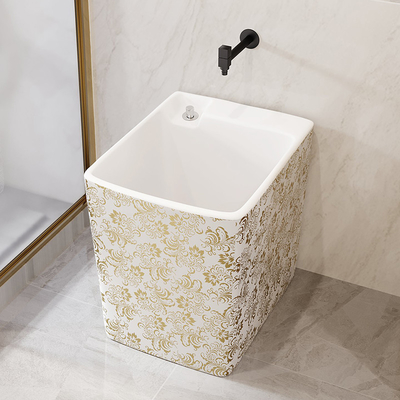 440*300*400mmの陶磁器のモップの流しの深い高さの磁器ペット浴槽